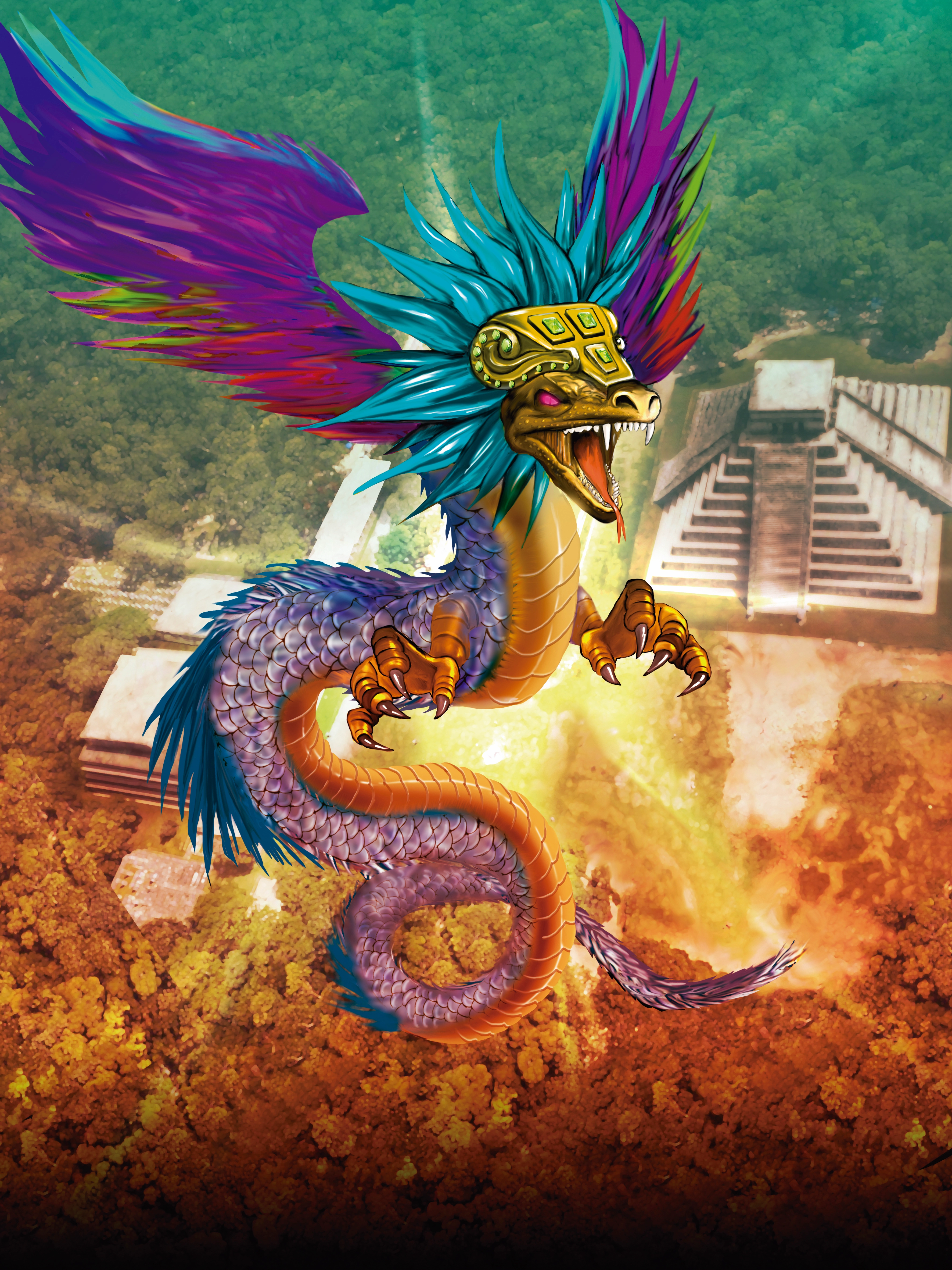 Ilustración de la baraja Dragón Kalar